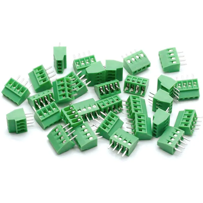 10pcs KF128 2.54mm Pitch PCB Connectors Mount Screw Terminal Blocks Connector for Wires 26 -18 AWG 2P 3P 4P 5P 6P 7P 8P 9P 10P