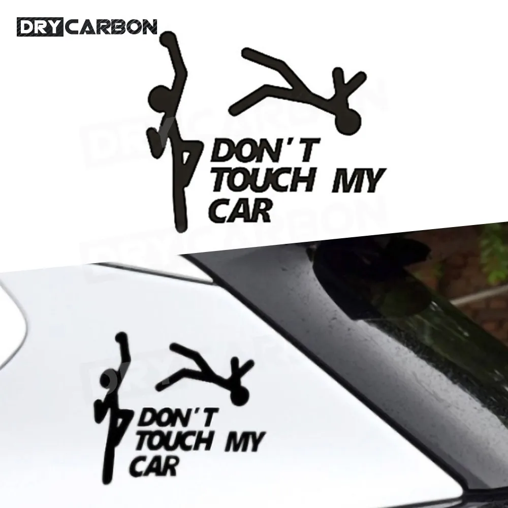 Creative Funny DON'T TOUCH MY CAR Personalized Reflective Stickers Car Bicycle Motorcycle Decal Decorative Sticker Accessories