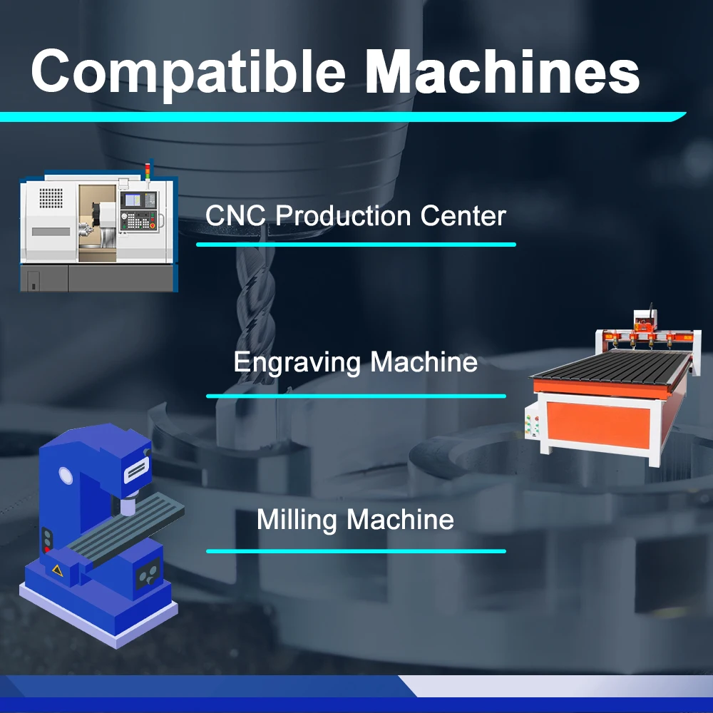 XUCHUAN Fräser 1-12mm 3-Schneiden Hartmetall-Schaftfräser CNC-Fräser Fräswerkzeug zum Schneiden von Aluminium, Kupfer und Metall – Detail 4