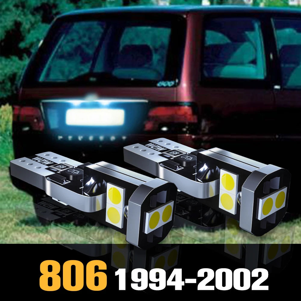 

2pcs Canbus LED License Plate Light Lamp Accessories For Peugeot 806 1994 1995 1996 1997 1998 1999 2000 2001 2002