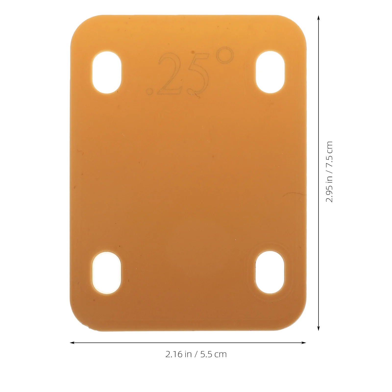 

3 Pcs Guitar Neck Gasket Acoustic Replacement Parts Bass Shims Tuning Plastic Khaki Plate