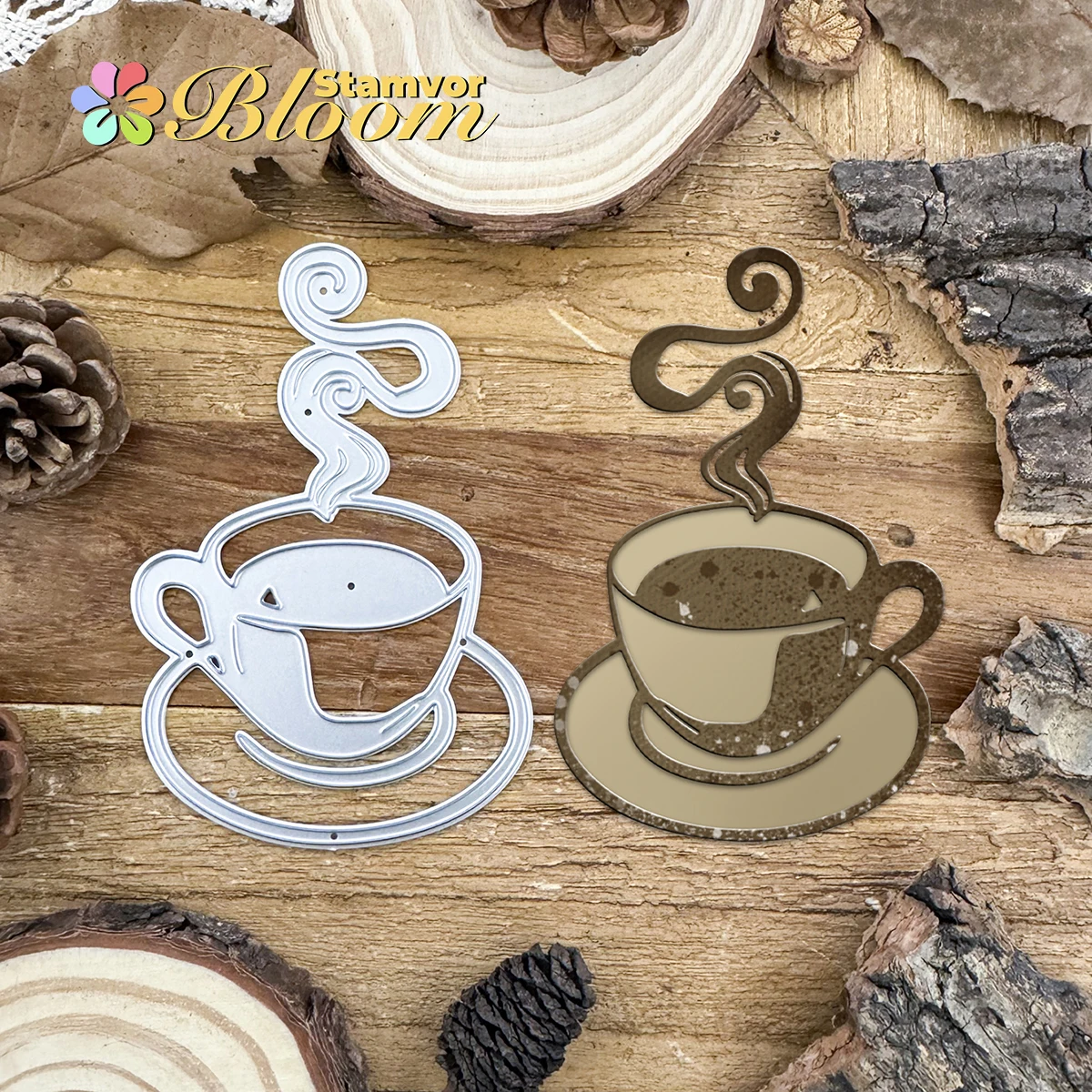 Original 3D schöne Kaffeetasse Metall Stanzformen Scrapbooking dekorative Prägung