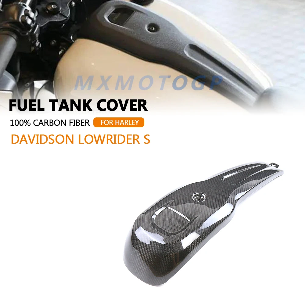 

For Harley Davidson Lowrider S 2022 2023 100% Carbon Fiber Fuel Tank Cover Parts Fairings Motorcycle Accessories