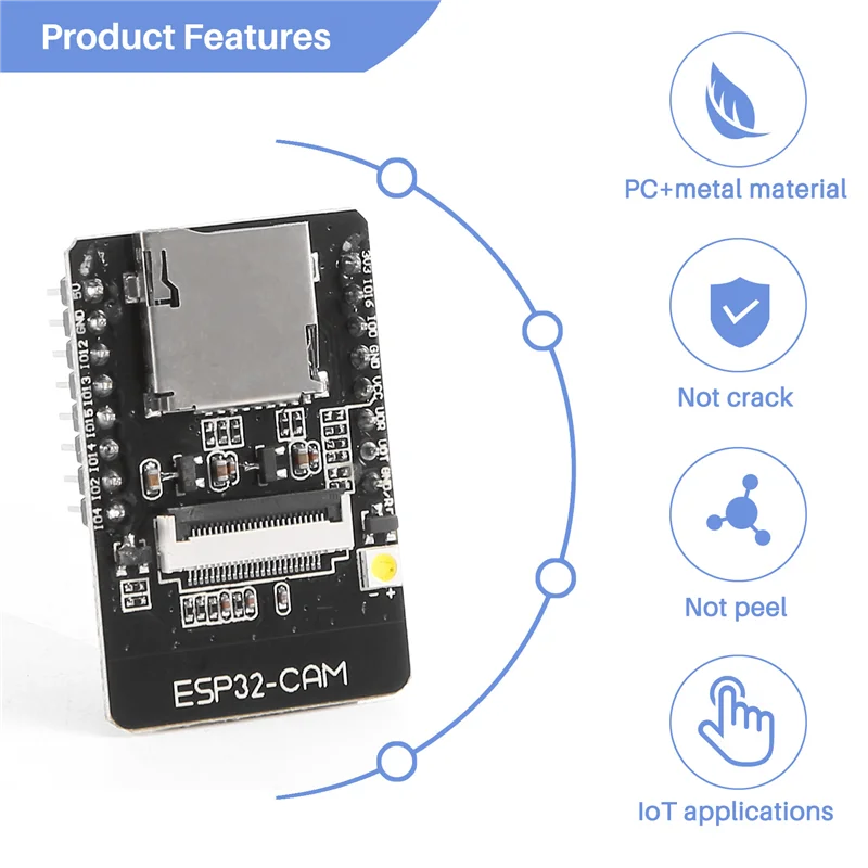 

Wi-Fi Bluetooth Камера двойного режима IOT наборы макетная плата 2MP Esp32 с фотоаппаратом ESP32-CAM OV2640