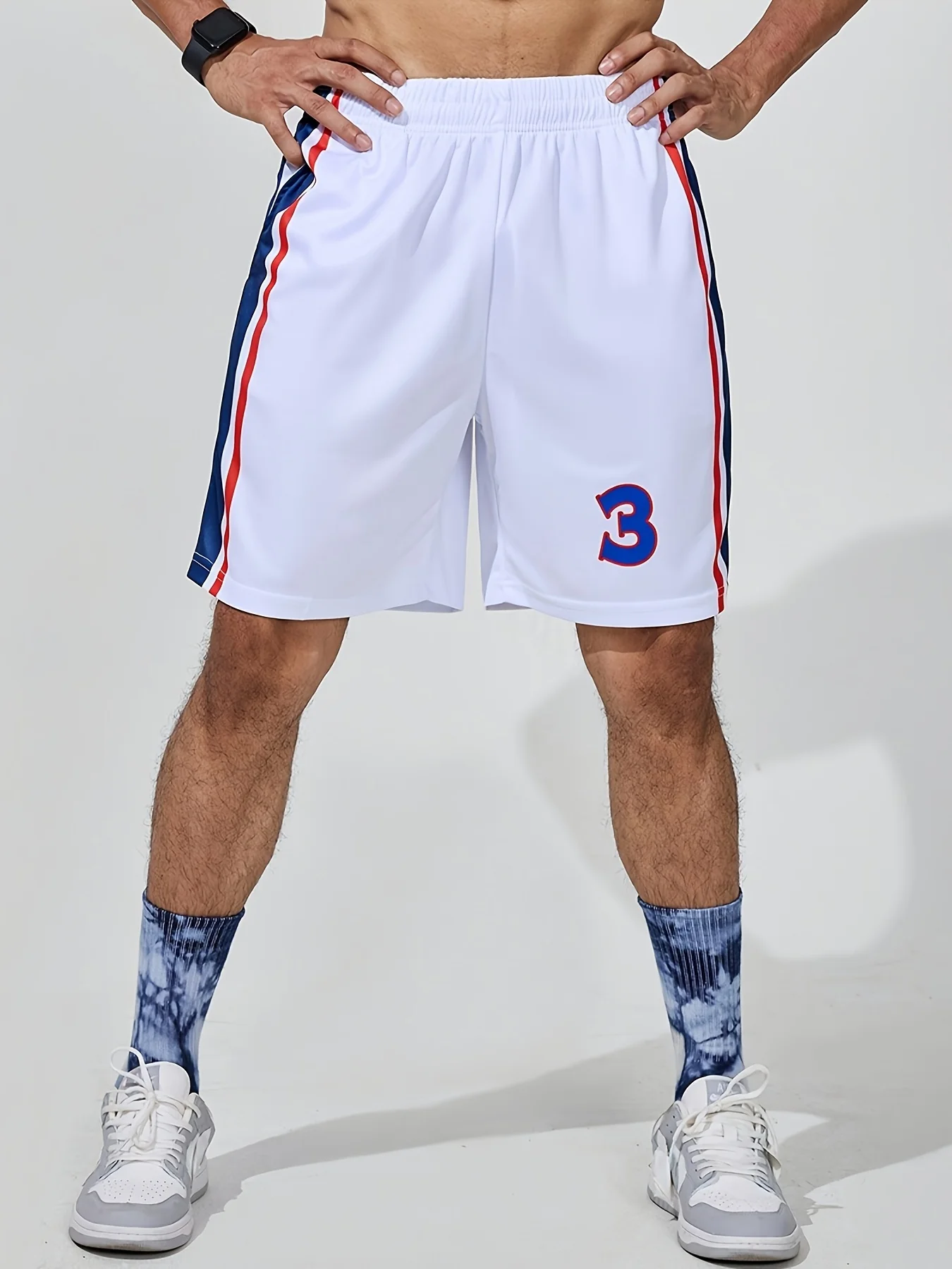 

Новые мужские баскетбольные шорты 2026 года в стиле ретро с номером 3, быстросохнущие, для повседневной носки и тренировок, Y2K