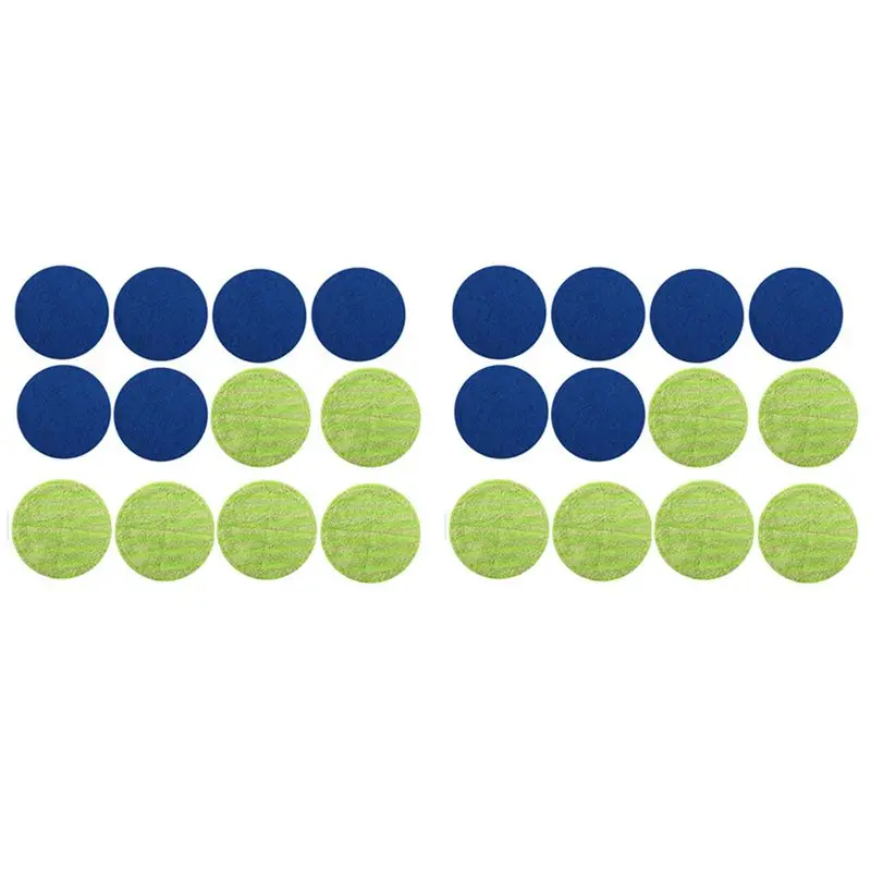 A7THK-Replacement Pad For Cordless Electric Rotary Mop Sweeper Wireless Electric Rotary Mop Replacement Scrubber Pad 24Pcs