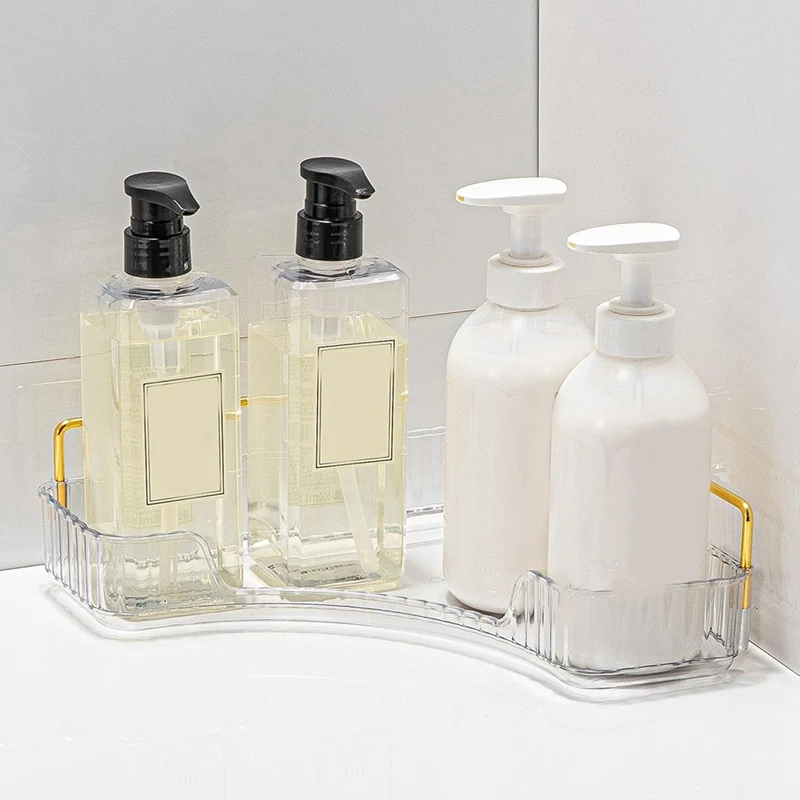 

INW-0eCorner Bathroom Counter Organizer Bathroom Countertop Shelf Makeup Organizer for Vanity Perfume Tray for Corner