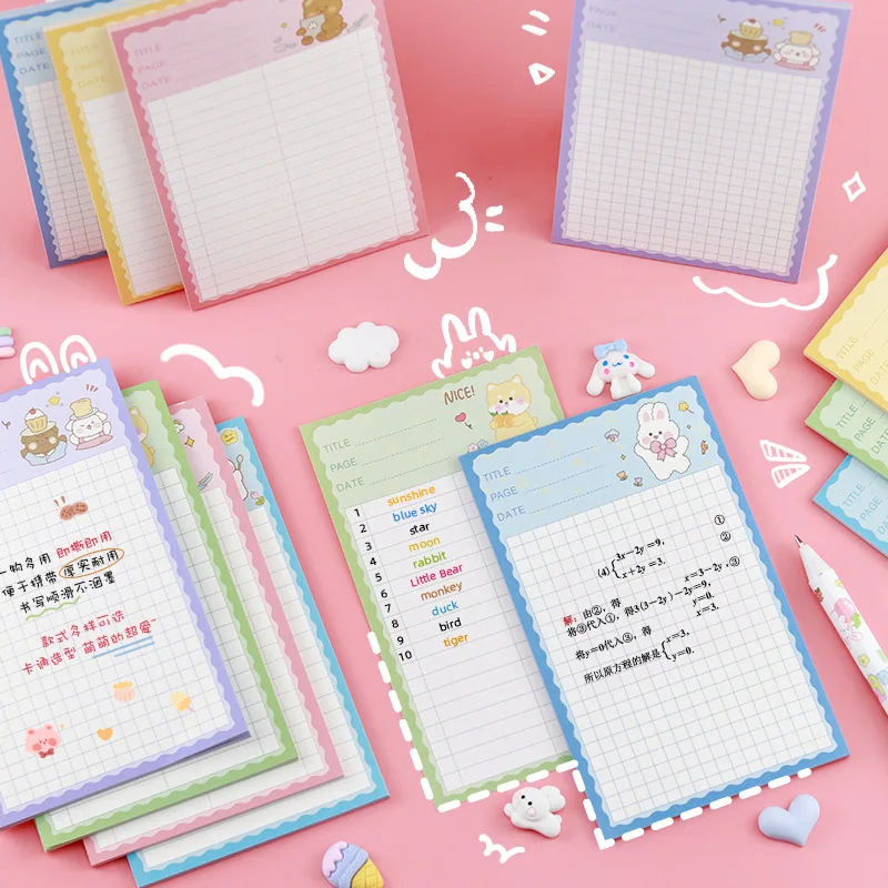 Creative Cartoon Notepad Non-sticky Notepad Thickened Note Draft Notes Word Book Notepad Journal Supplies Note Pad Cute Note Pad