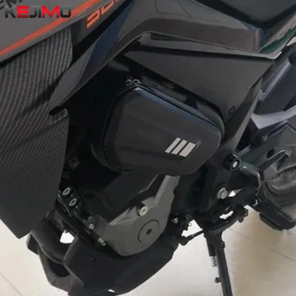 

450MT 450 mt 800 700 650 MT 2025 2024 Side Bag Fairing Tool Storage Frame Bumper CrashBar Bags Part For CFMOTO 650MT 700MT 800MT