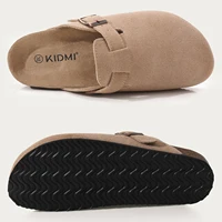 Litfun New Women Clogs For Women Fashion Cork Suede Mules Slipper Classic Cork Antislip For Outdoor Slippers With Arch Support - Image 4