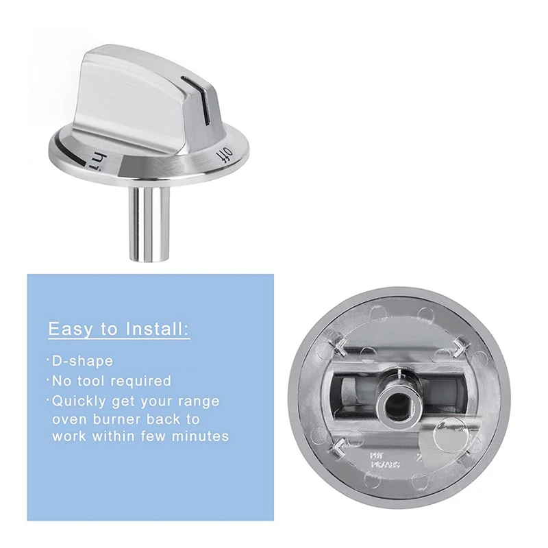 X17A 2025 NEW-5 PCS Upgrade 5304525746 Long Stem Stove Knobs Replacements, Compatible With Gas Stove Range Oven Knobs