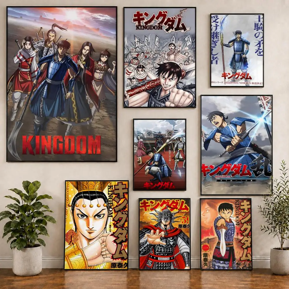 Manga Kingdom Season Shin Poster PVC HD Selbstklebend Modernes Poster Wanddekoration für Zuhause, Büro, Wohnzimmer, Esszimmer