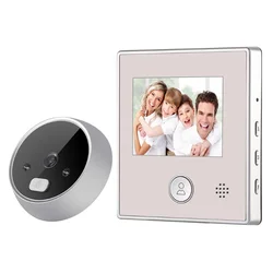 2.8 polegada lcd tela colorida campainha digital 120 graus porta olho mágico eletrônico porta câmera espectador inteligente campainha da porta para casa