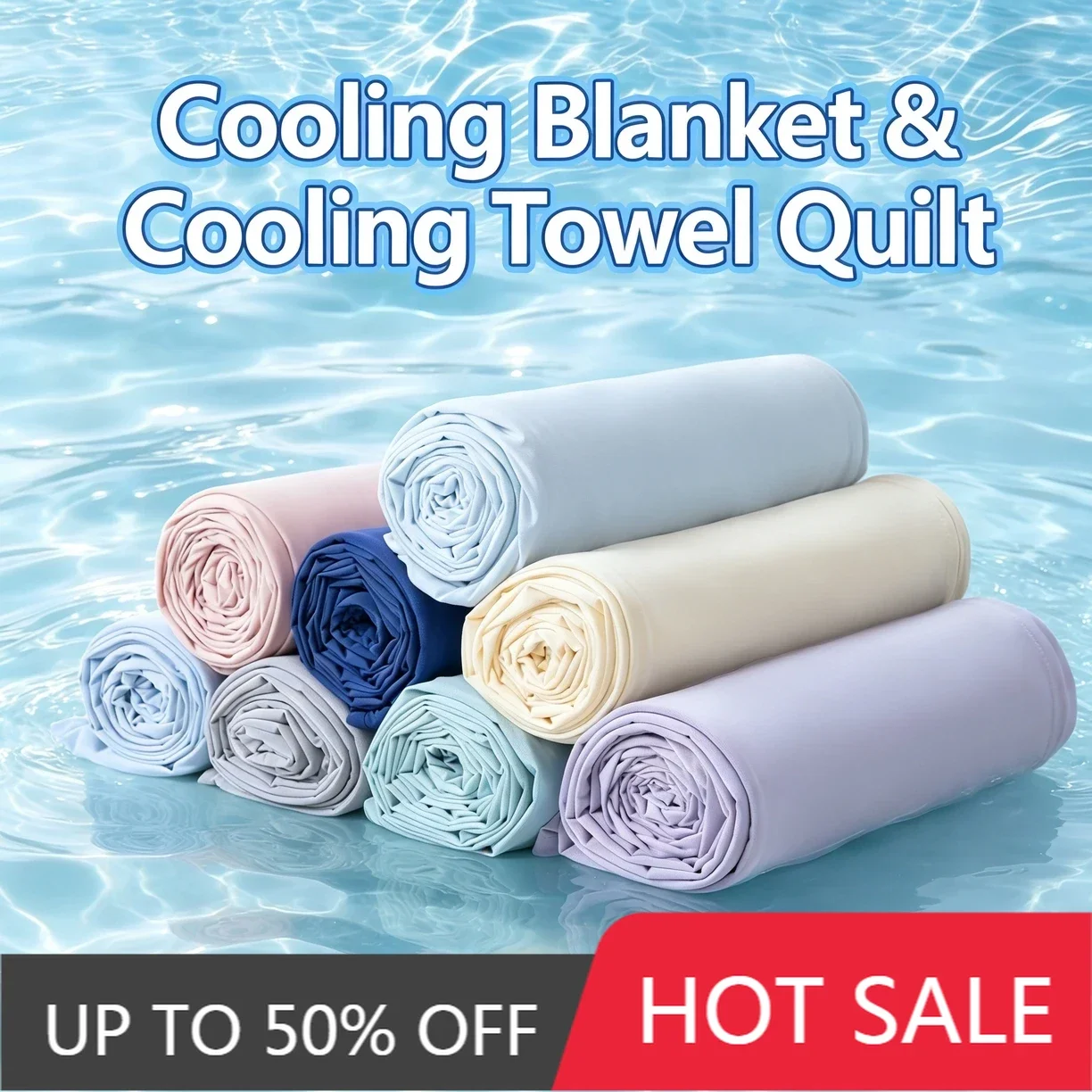 Solid Cooling Silk Feeling Bed Sheet with Moisture - Absorbing and Breathable Features Instant Cool Sensation