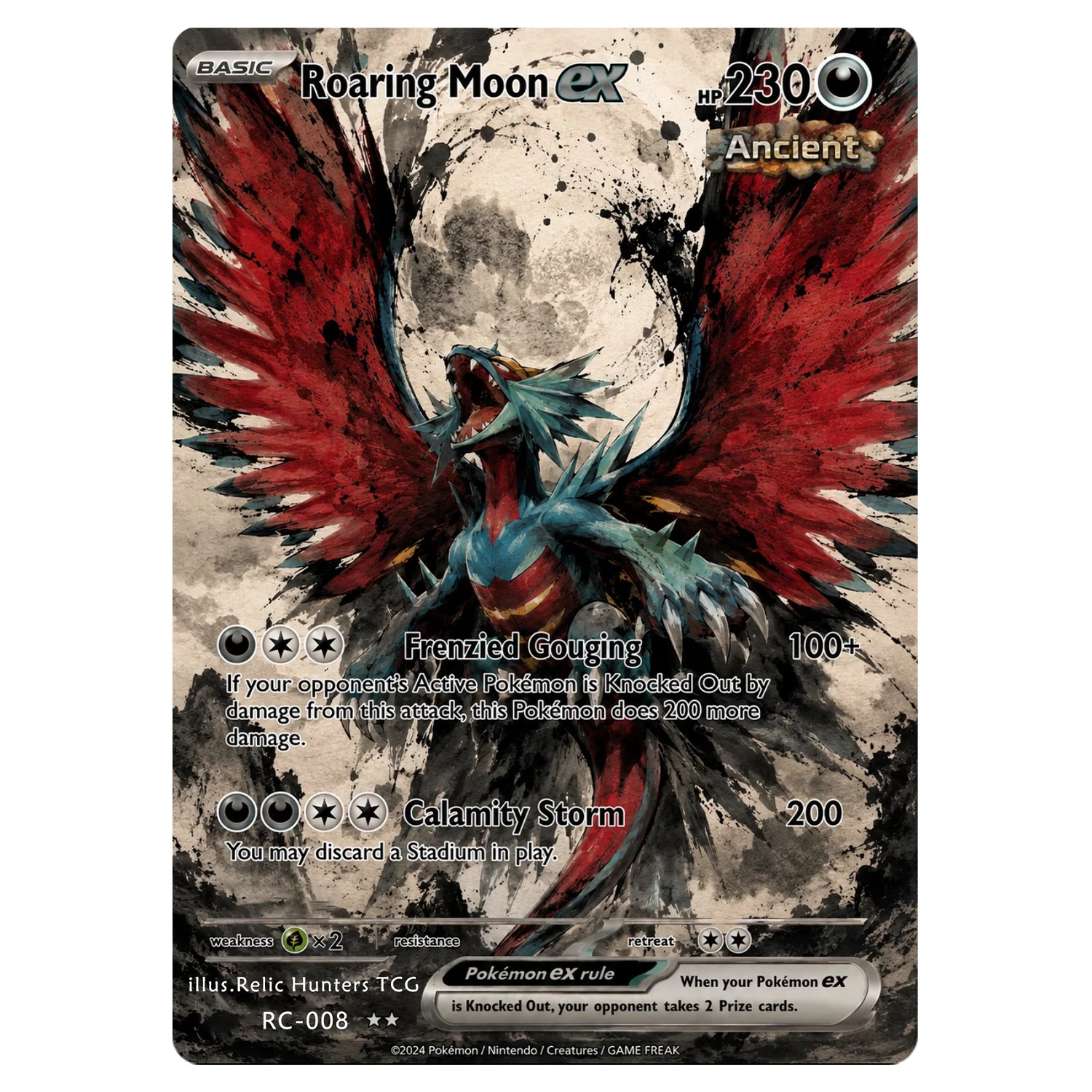 PKM Cards Ink Wash Style Zekrom/Reshiram/Charizard X/Giratina/Rayquaza/Zapdos Custom Cards Collection Pokemon Real Life Cards - view 6