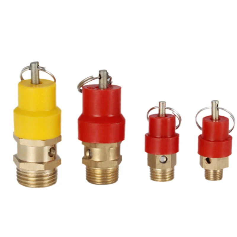 

1PCS 1/4'' 3/8" 1/2" BSP 8KG Air Compressor Safety Relief Valve Pressure Release Regulator For Pressure Piping