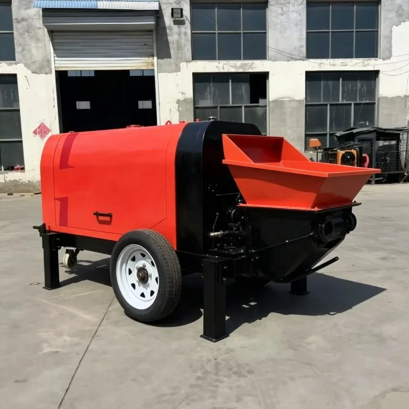 Factory Price Small Concrete Pump Concrete Machinery Diesel Engine Secondary Structural Column Pump Easy To Transport