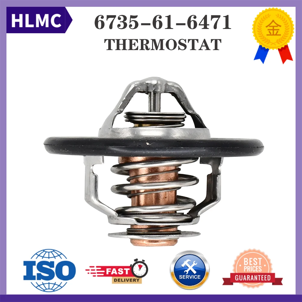 6735-61-6471 6732-61-1620 Thermostat Komatsu Engine 4D102E 6D102E Excavator PC100-6 PC120-6 PC128US-1 PC138US-2 PC200-6