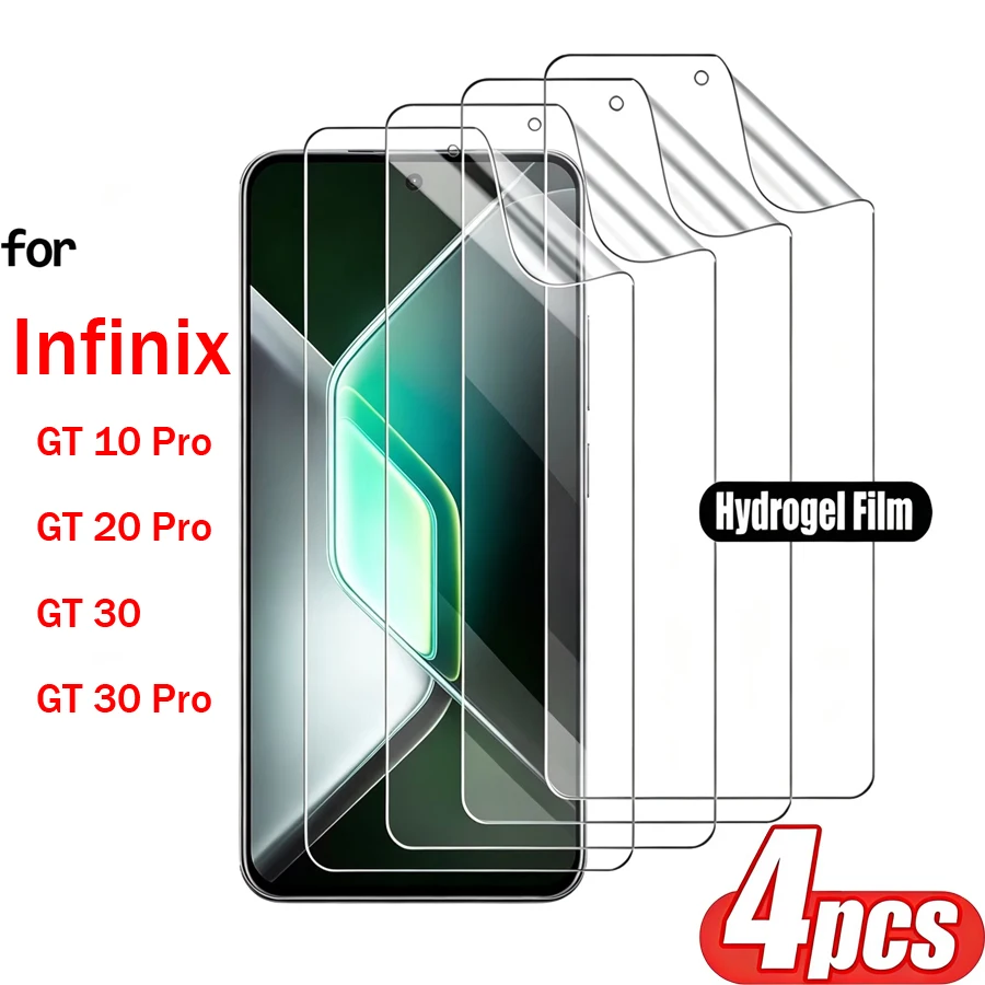 

4PCS Matte Hydrogel Film for Infinix GT 30 Pro Screen Protector for Infinix GT 20 10 Pro Soft Protective Film