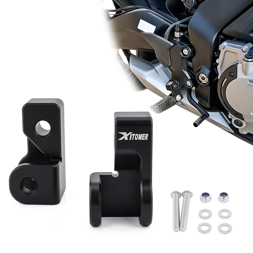 Front Footpeg Lowering Brackets Motorcycle Rider Footpeg Footrest Lowering Mounts Foot peg 675NK 2025-2026 675 NK For CFMOTO