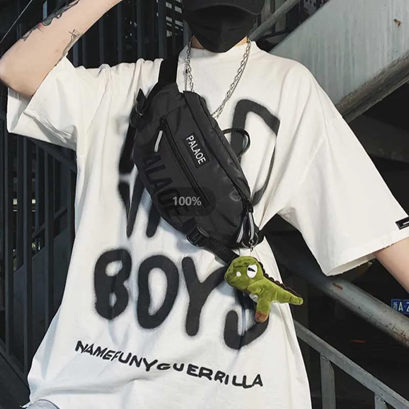 Przekątna torba krzyżowa męska nowy modny trend męska saszetka na talię lekka codzienna torba na klatkę piersiową męski plecak sportowy na świeżym powietrzu
