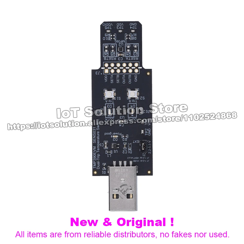 TMP390EVM TMP390 dual-trip resistor-programmable temperature switch evaluation module