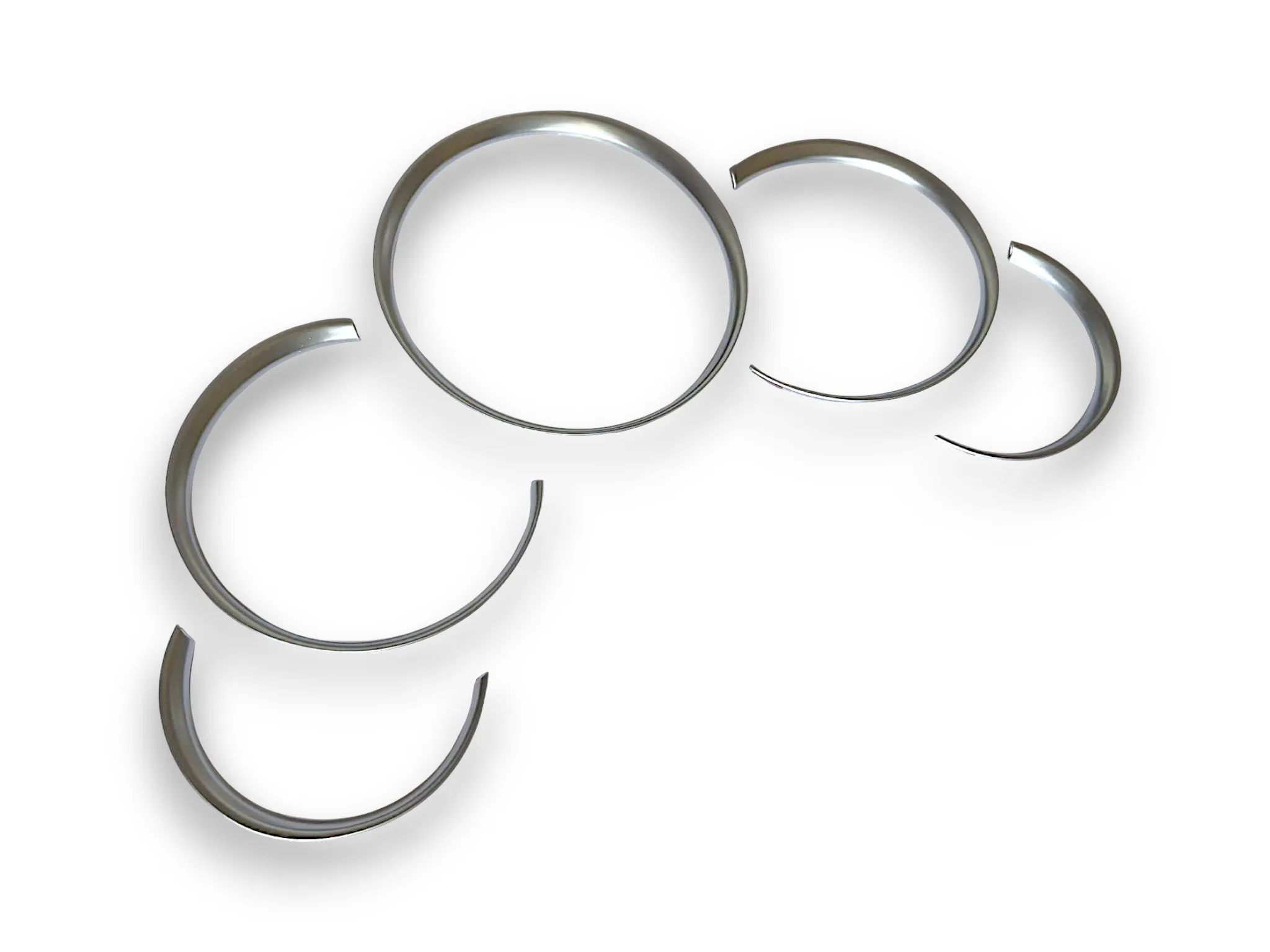 Matt Chrome Dashboard Dial Gauge Rings Bezel Trim for Porsche 911 996 S Turbo Targa High Quality Exquisite Automobile Accessory 2