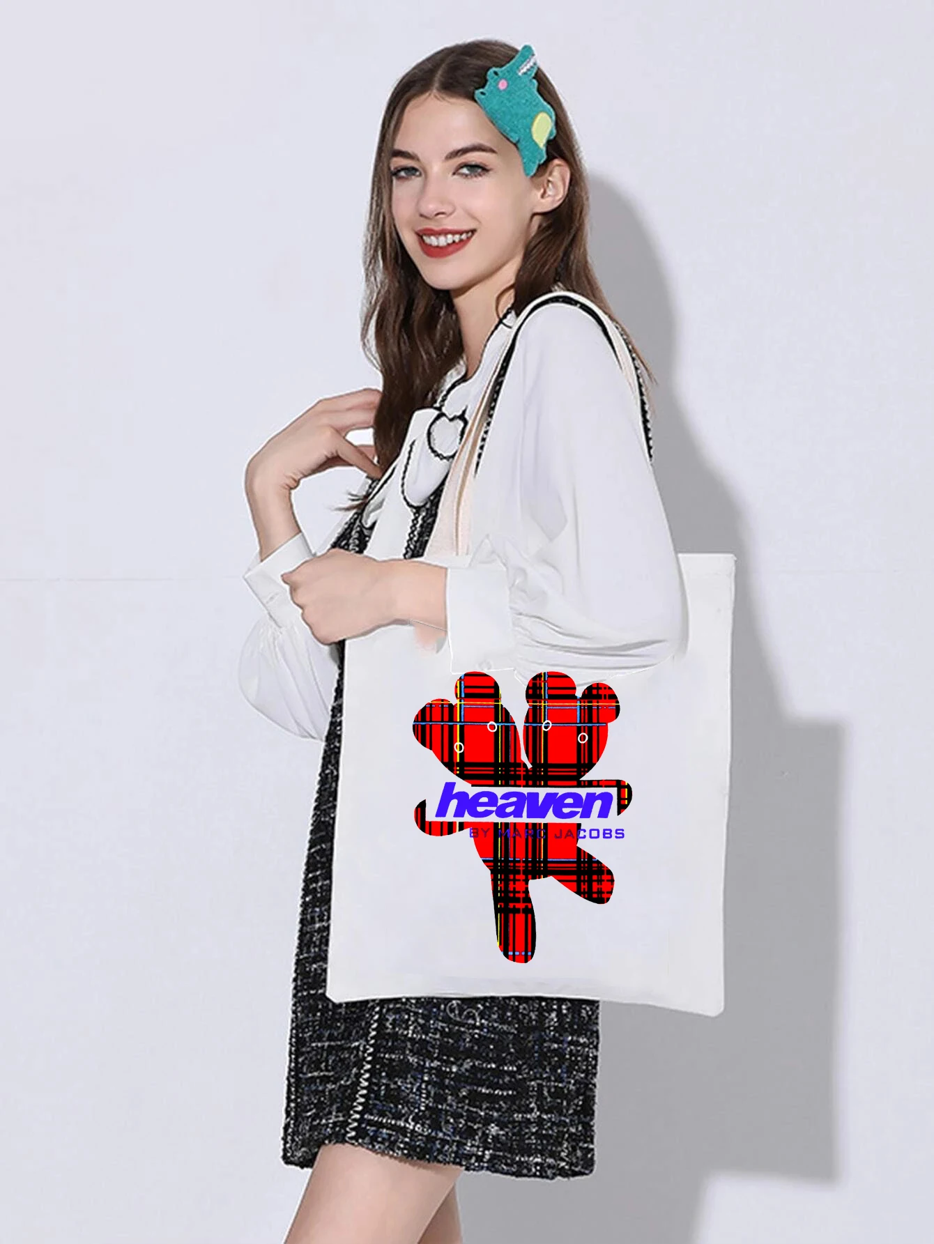 

Casual shopper bag fashion school bag Korea Ulzzang Ins large capacity Harajuku women shoulder bag art abstract cartoon bags y2k