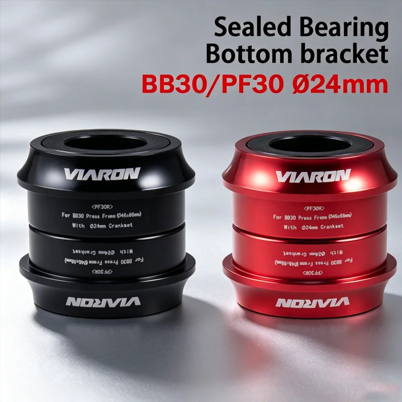 

VIARON BB30 PF30 24mm press fit bottom bracket sealed bearing mtb Road bicycle pressfit bottom bracket for Shimano Crankset