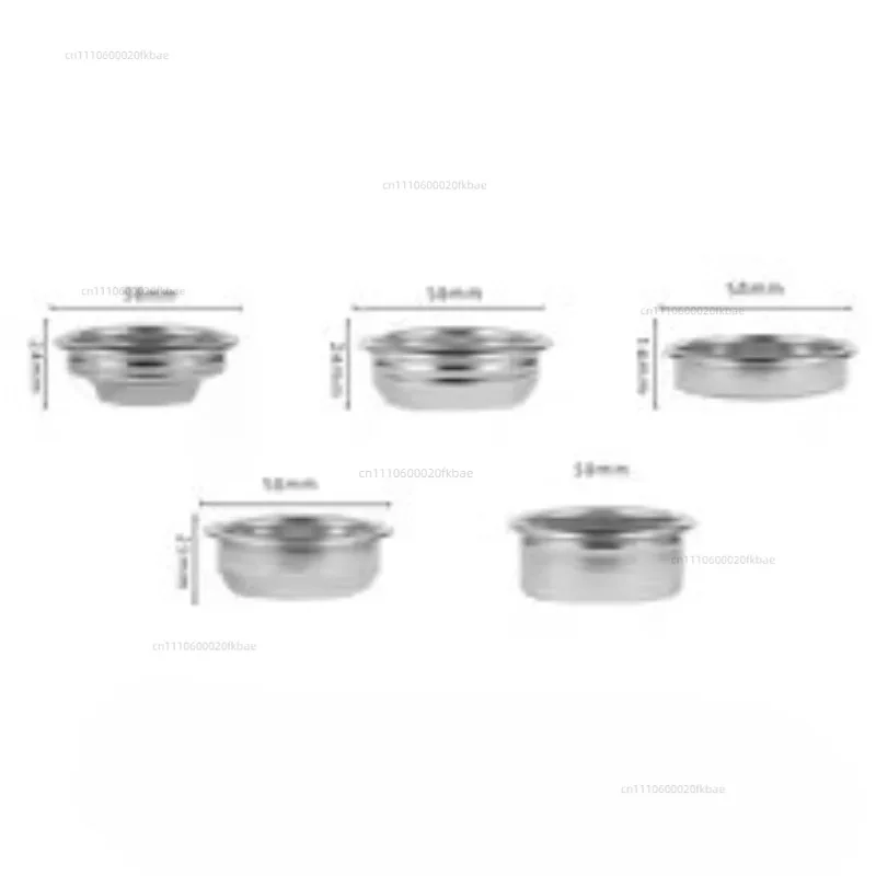 Applicable To 304 Stainless Steel Powder Bowl Semi-automatic Coffee Machine Handle Filter Single and Double 58mm 7g/18g/22g