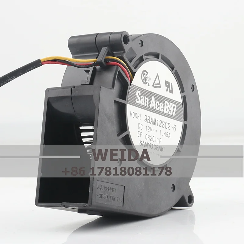 

Оригинальный новый Sanyo 24 В 48 В постоянного тока 12 В AC EC 1,45 А 9733 97X97X33 мм 9,7 см преобразователь частоты вентилятор трехпроводной 9BAM12SC2-6 охлаждающий вентилятор