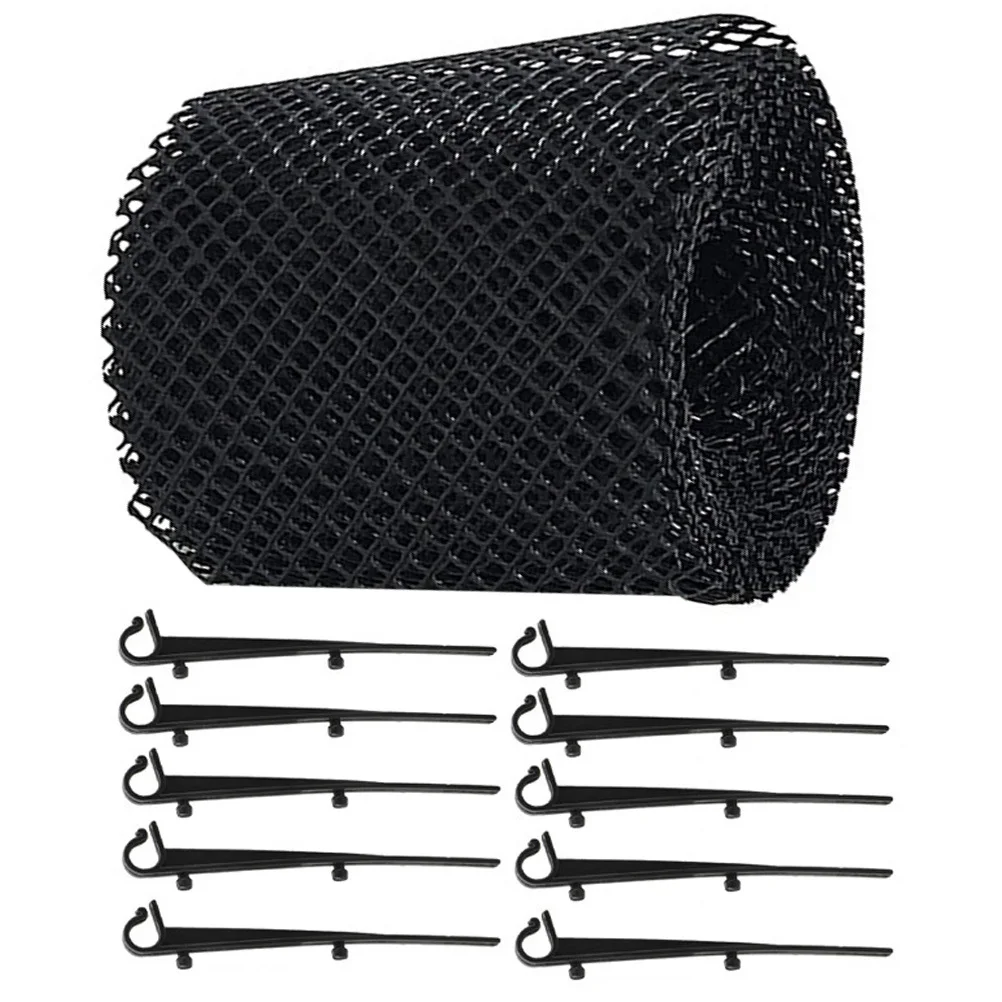1 set 1 Set Plastic Gutter Guard Mesh Roll For Home Garden Use Leaf Protection Filter Screen Gutter Covers Debris Netting
