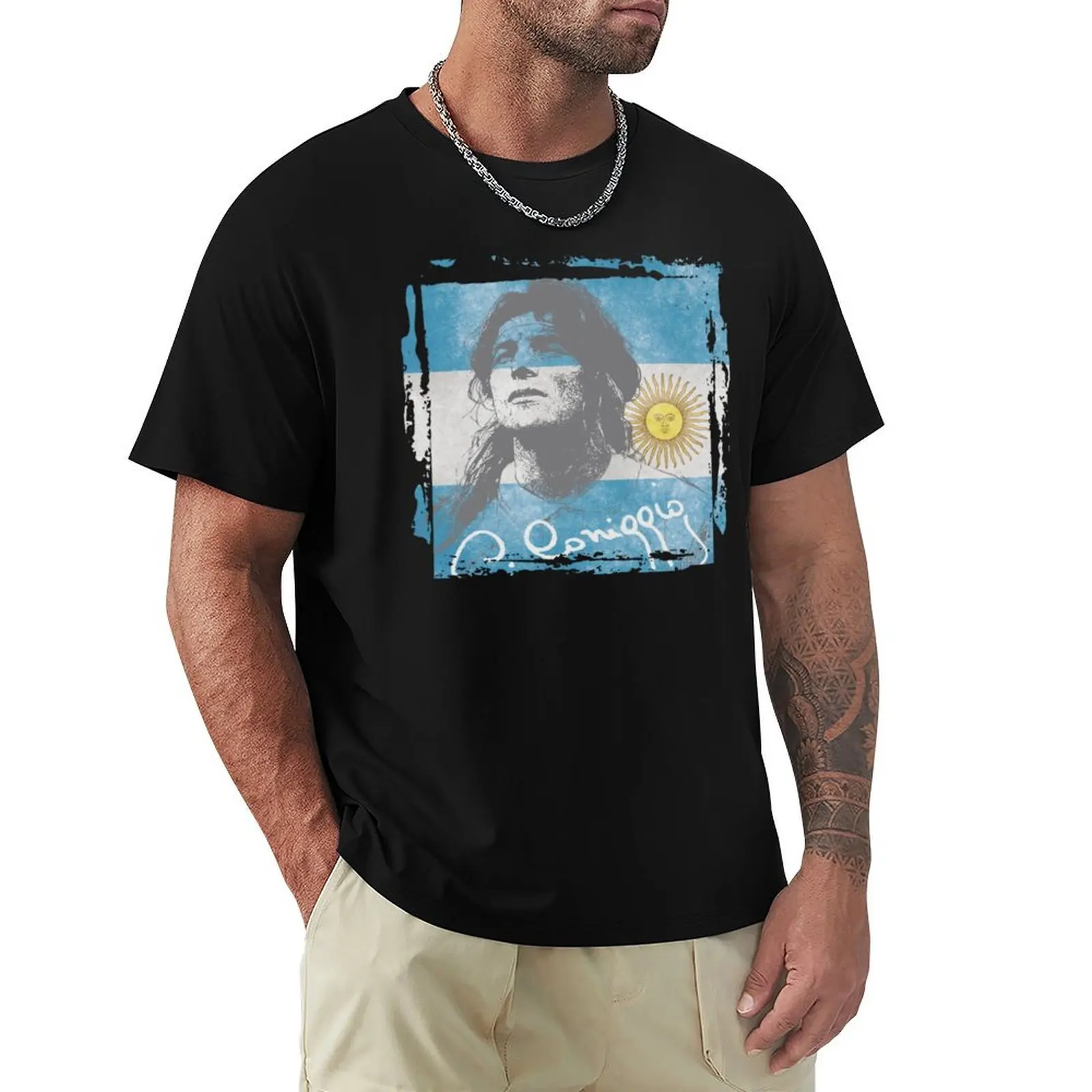 Camiseta claudio caniggia, camiseta con estampado para uso diario