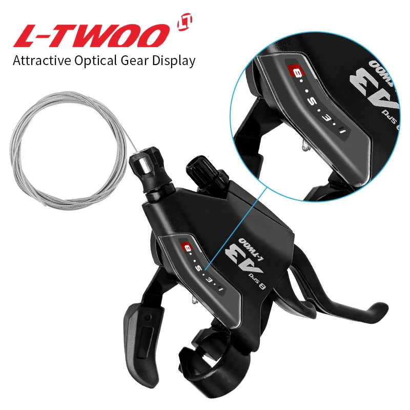 LTWOO A2 3X7 Speed Combo Shifter Disc Brake Groupset with Brake line/cable Conjoined DIP Bicycle Derailleur for MTB Bike