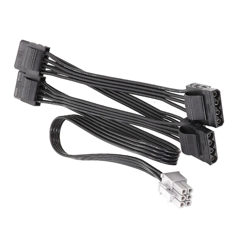 6Pin Sang 4Pin Molex 4Pin D Loại GPU PCIe Cáp Nguồn Cho LEADEX G650 Power Supplyy Trang Sức Giọt