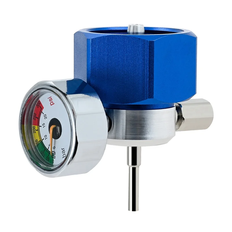 

BAAU Propane Filling Adapter For Green Gas With Pressure Gauges And Thimble Protective Cover Use Propane Camping Tank