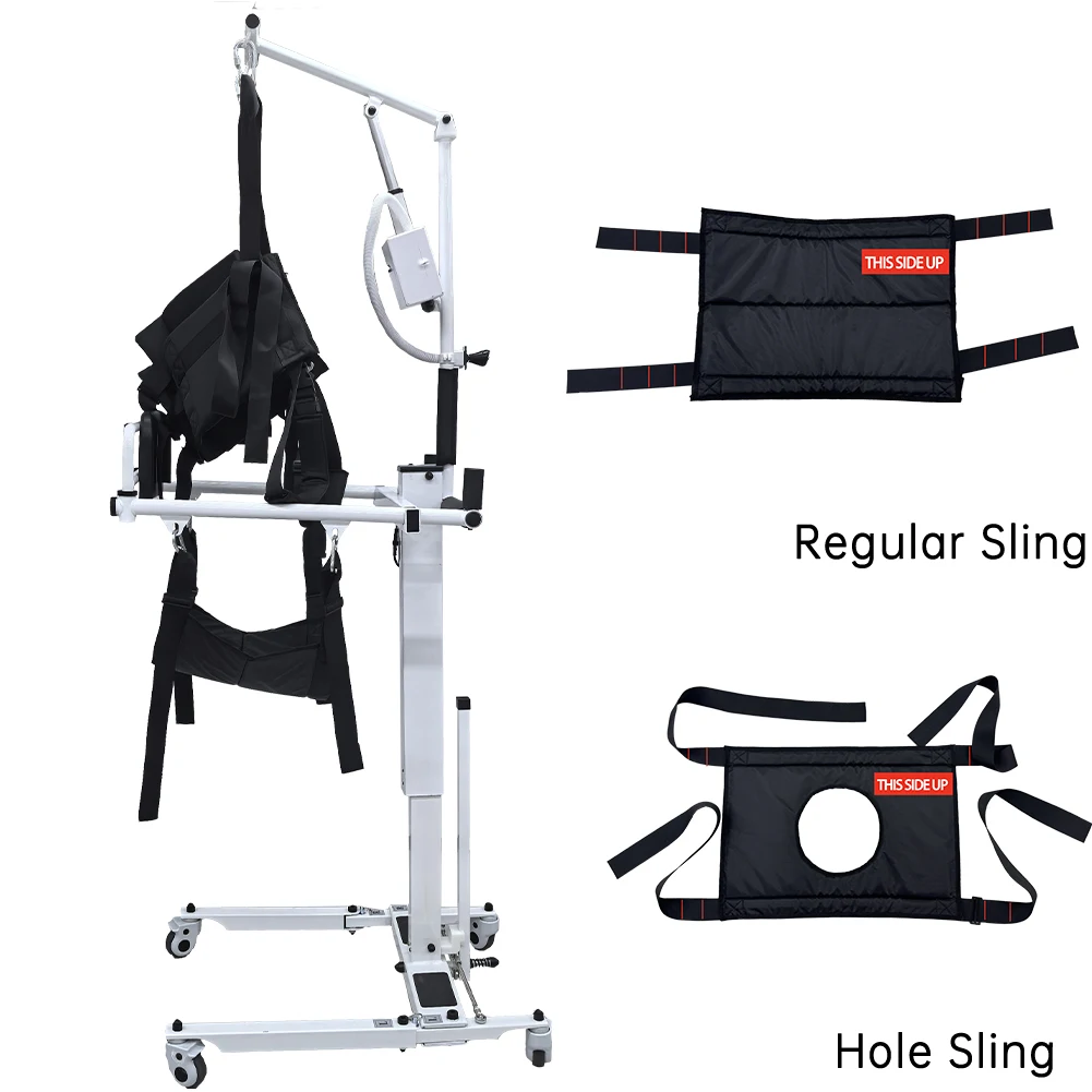 AIROW  XFL-QX-YW07U Class I Caregiver-assist Electric Transfer Chair Adjustable Features for Rehabilitation Home Hospital Use