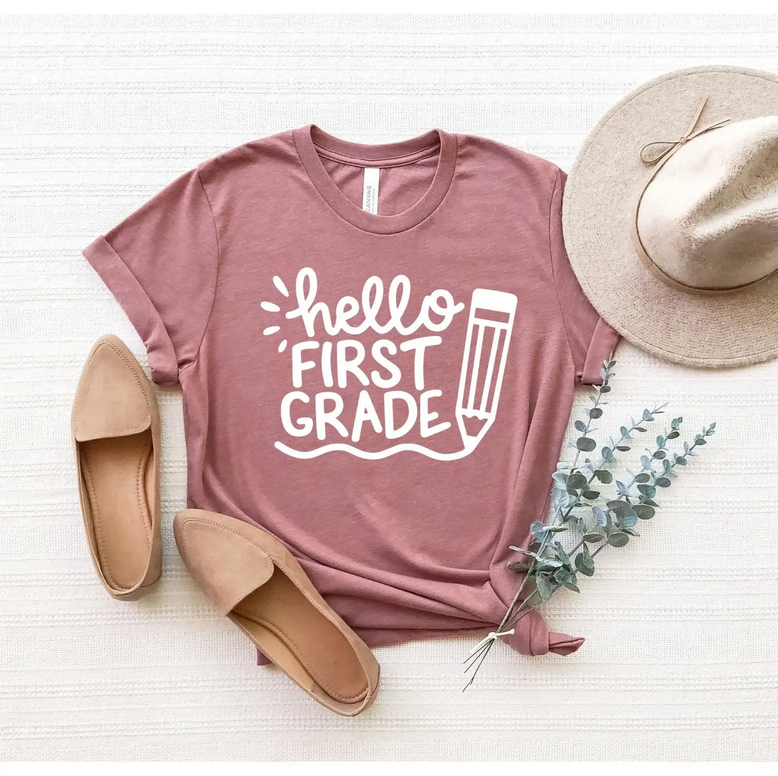 Cute First Grade T Shirt Hello 1St Back To School Teacher Cool