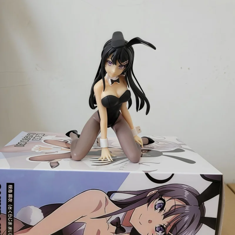 

Hot 10cm Anime Toradora Sakurajima Rabbit Girl Kneeling Handmade Girl Doll Home Decoration Crafts Statue Model Toy Gifts