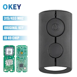 Okey MK0018 Original 433.92mhz ID49 Chip Motorcycle Remote Control Key For Yamaha NVX NVX155 XMAX XMAX300 QBIX AEROX JAUNS Fob