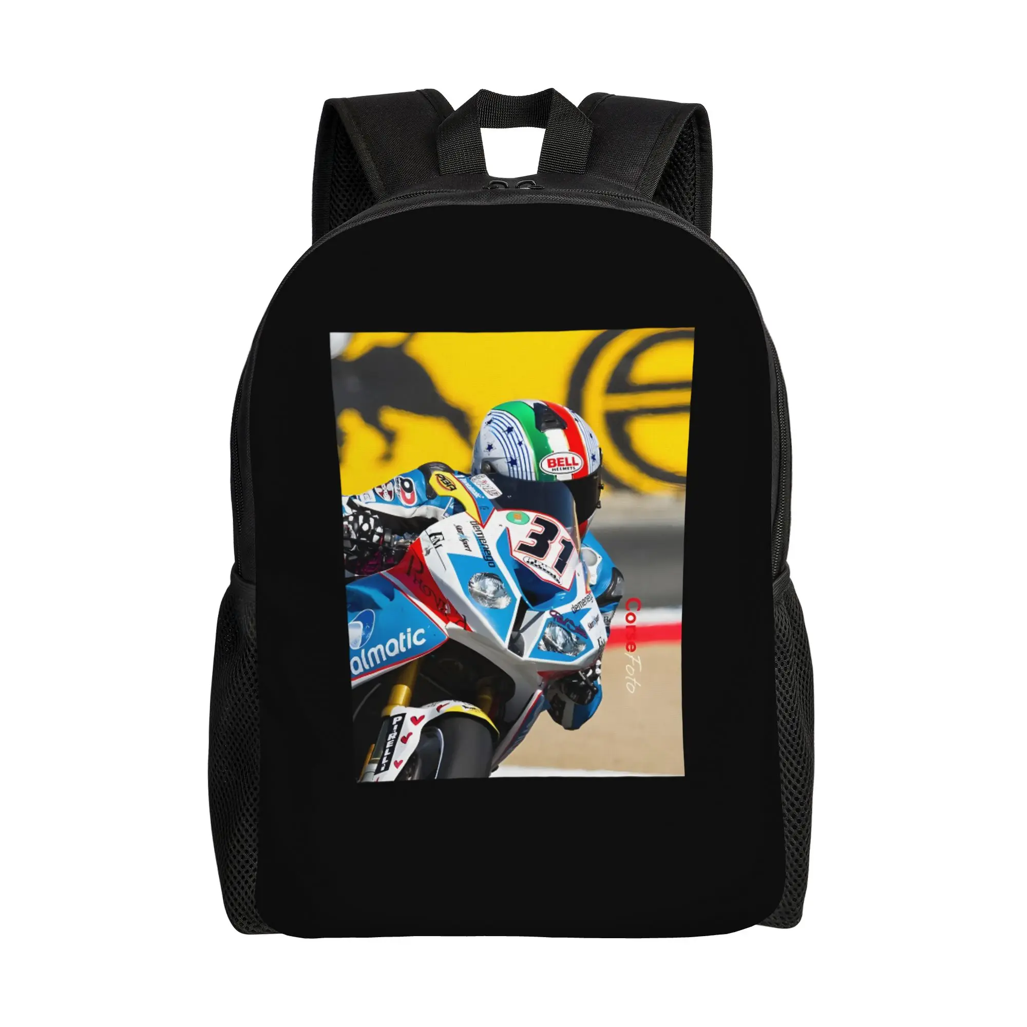 

Vittorio Iannuzzo At Laguna Seca 2013wWBSK wWBSK Backpack Students Fashionable Large Capacity Laptop Bag Back To School Season