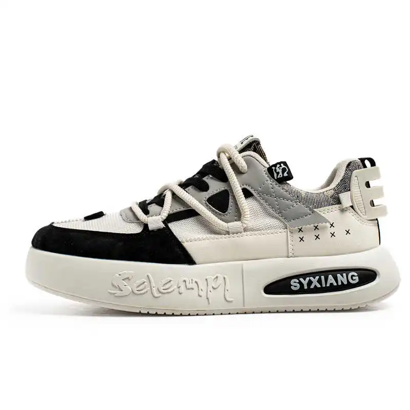 نعل سميك منصة 47 حجم أحذية الرجال المنسوجة أحذية رياضية الرجال أحذية خمر للرجال الرياضة المدربين في الخارج اللعب Hyperbeast