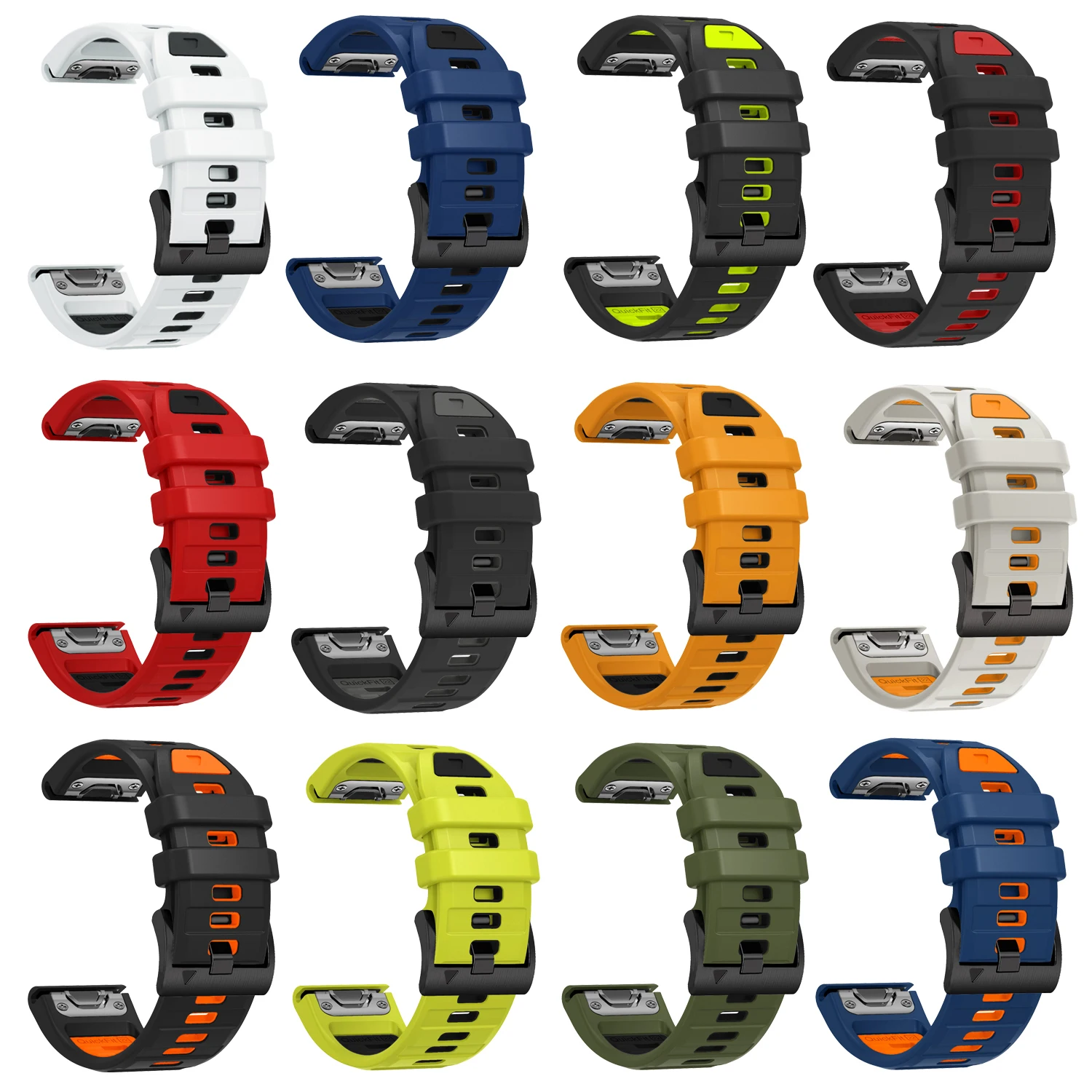 26Mm 22Mm Fenix8 watch Band For Garmin Fenix E 8 7 7X 6 6X 5 5X/Epix Pro 47Mm 51Mm/Enduro 3 Silicone Strap Quickfit Bracelet image 4