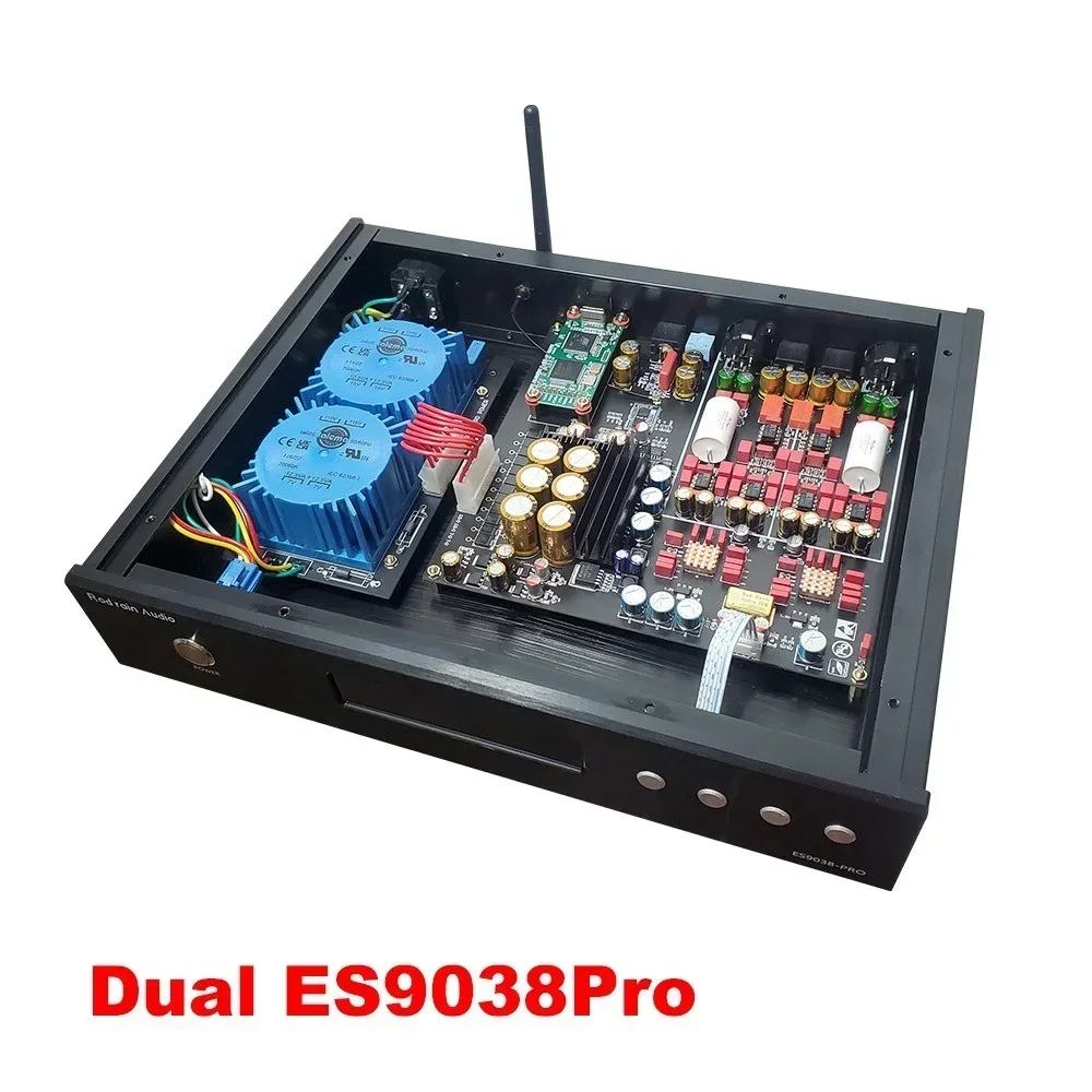 

Top! Dual ES9038PRO DAC Full Balanced Support Bluetooth 5.1 with OLED Display Lossless Optical Coaxial Decoder