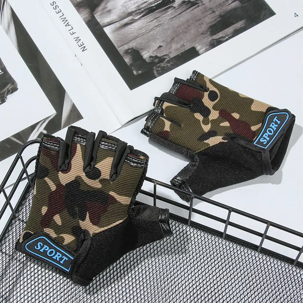 

Sports Riding Equipment Cycling Non-slip Children's Bike Gloves Unisex Bicycle Gloves Half Finger Mittens