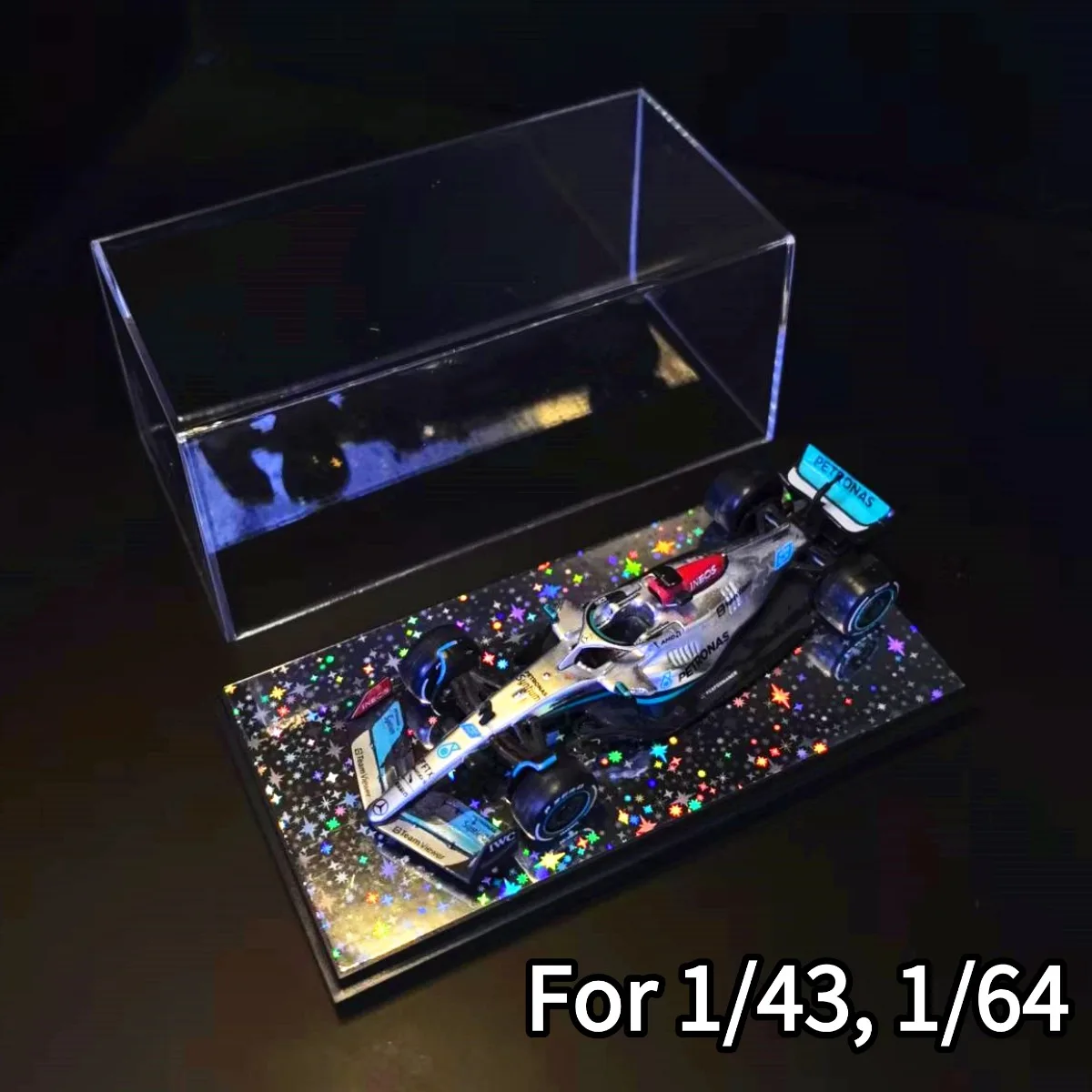 Akrylowa gablota ekspozycyjna na modele samochodów w skali 1:43 1:64 1:87 Tomica Bburago Spark Minichamps F1, modele samochodów Formuły 1, miniaturowe zabawki.