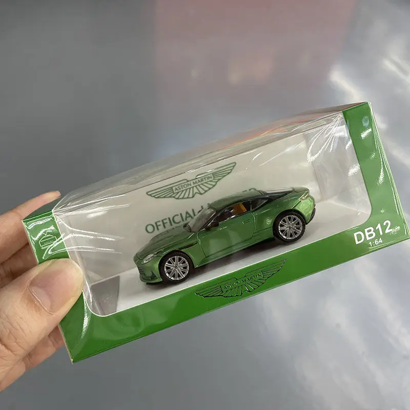Xiaoguang Diecast in scala 1/64 Aston Martin DB12 modello di auto in lega giocattoli per ragazzi giocattoli regalo per bambini da 2 a 4 anni