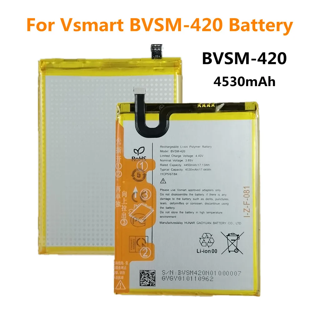 

New 4530mAh BVSM-420 Battery For VSMART BVSM 420 BVSM420 Battery Batteries Bateria In Stock Fast Shipping