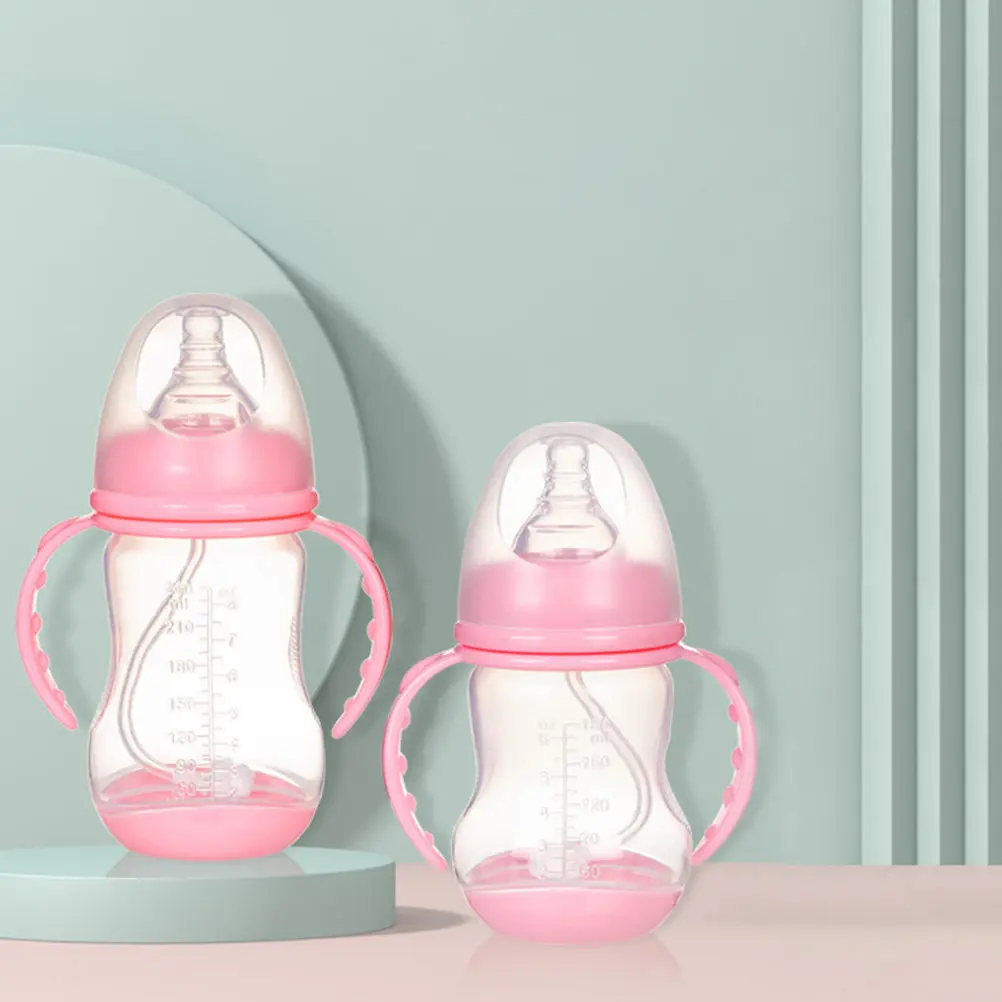 

Детская бутылочка для молока и воды, поильник-тренажер для малышей и детей, портативный, легкий, безопасный, из полипропилена, легко моется