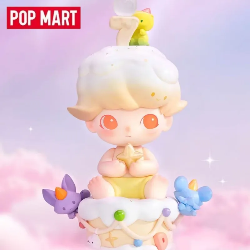 

POP MART DIMOO с днем рождения, оригинальная глухая коробка, загадочная коробка-сюрприз, милая аниме-фигурка, украшения, фигурки